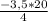 \frac{-3,5 * 20}{4}