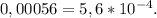 0,00056=5,6*10^{-4}.