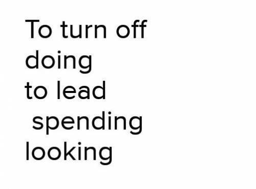 She always remembers turning off / to turn off the TV before she goes out. Do you expect being / to