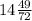 14 \frac{49}{72}