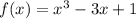 f(x)=x^{3}-3x+1