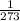 \frac{1}{273}