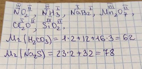 Визначте валентність кожного елемента у наступних сполуках: NO 2 , NH 3 , NaBr, Mn 2 O 7 , Cl 2 O, S