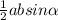 \frac{1}{2}absin \alpha