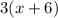 3(x+6)