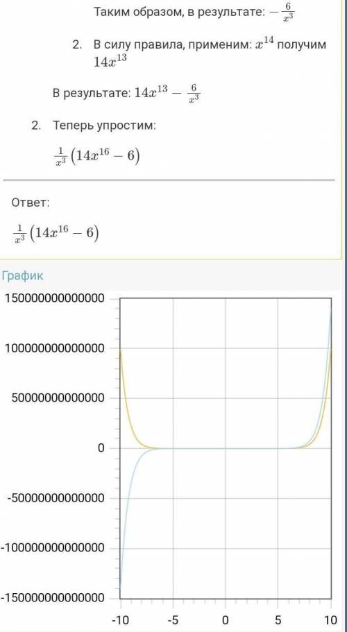 3/x^2+x^14 производное