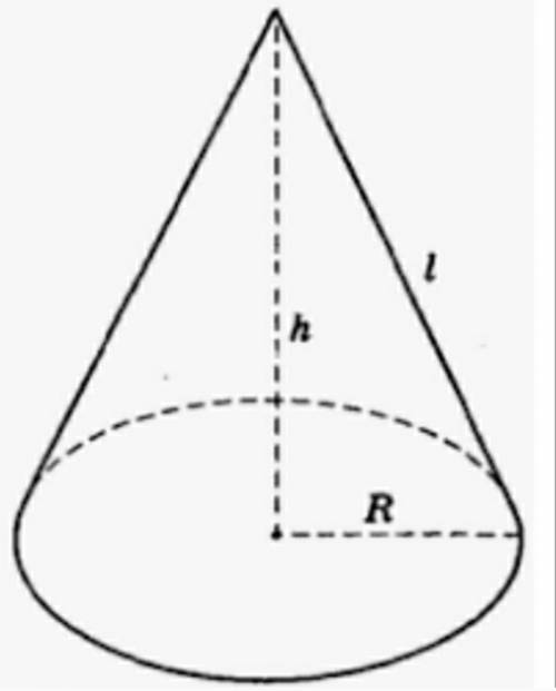 Знайтм висоту конуса якщо твірна дорівнює 25см а діметр основи 14 см​