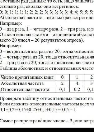 3. Социологи опросили 20 школьников, выясняя, сколько книг каждый из них прочел за месяц. Были получ