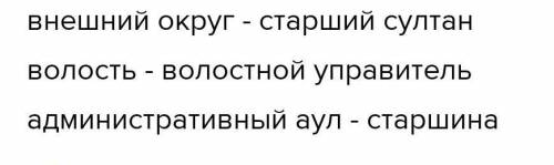 Определите административное деление Среднего жуза по «Уставу о сибирских киргизах» 1822 г.​