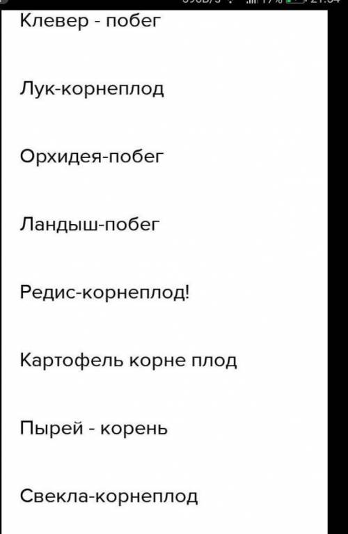 с заданием 5. Известно, что видоизменения появляются у растений для при к не- благоприятным факторам