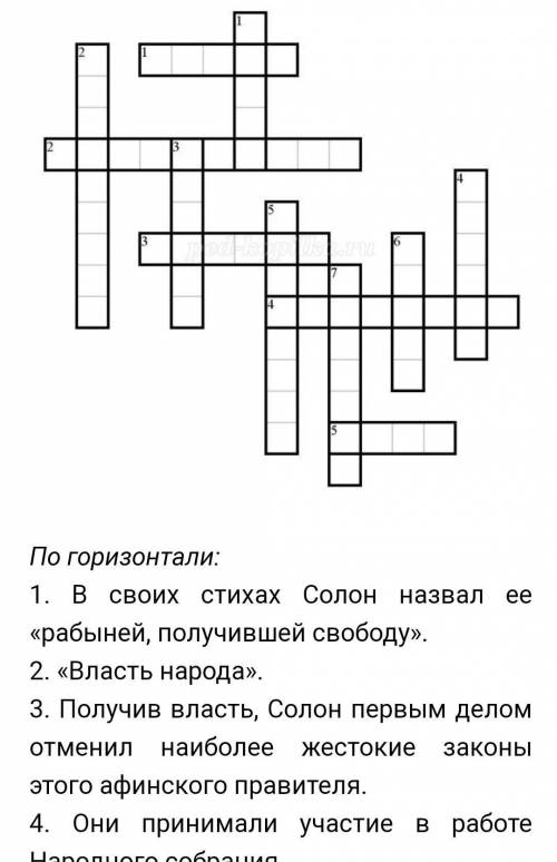 Кроссворд по Греции с ответами​