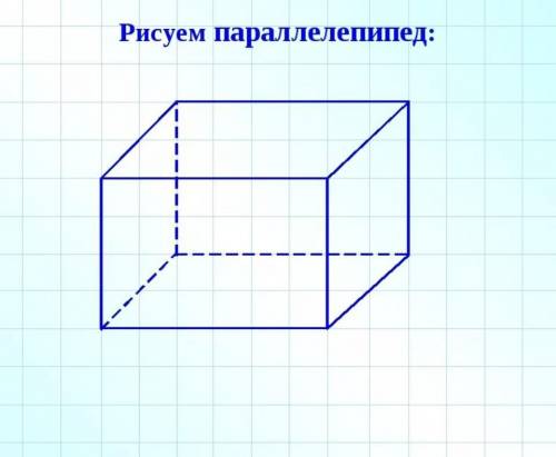 Как рисовать паралелепипед​