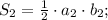 S_{2}=\frac{1}{2} \cdot a_{2} \cdot b_{2};