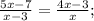 \frac{5x-7}{x-3}=\frac{4x-3}{x};