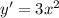 y' = 3x^{2}