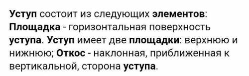 Какой из элементов карьера включает комплекс площадок и откосов уступов? А верхний контур карьера Б