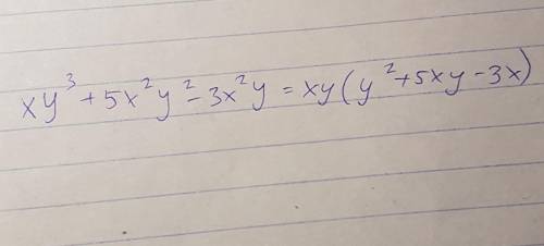 X y³+5x²y²-3x²y=