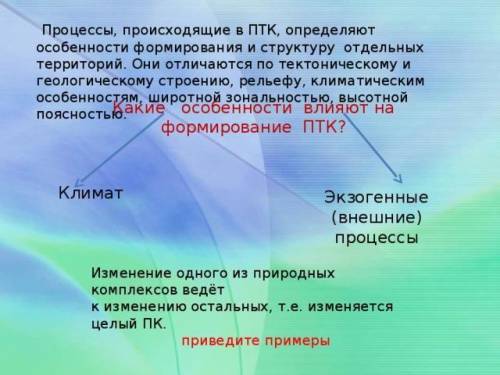 Дайте описание как происходит формирование ПТК