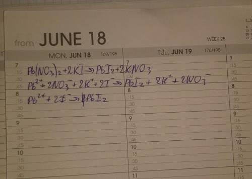 KI + Pb(NO3)2 =PbI + KNO3 Написати йонне повне та скорочене рівняння даної реакції