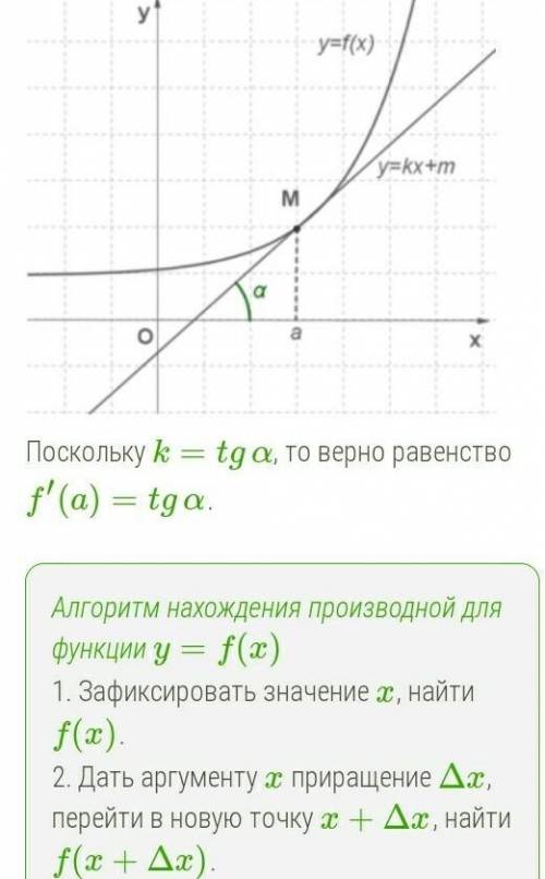 Кто может объяснить мне тему производных с нуля... Я совсем не поняла и очень отстала​