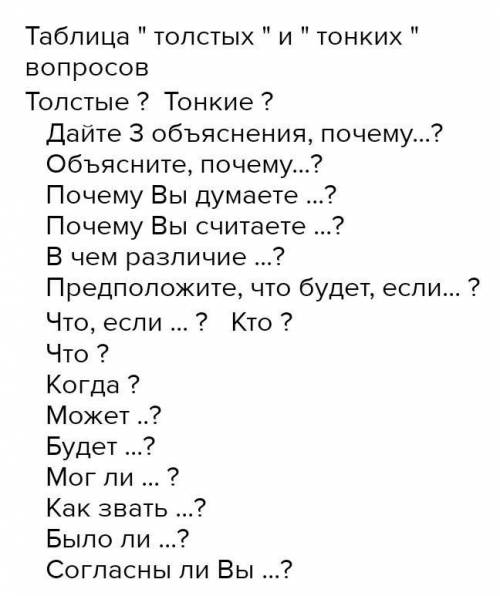 5 ответьте на вопросы. Тонкие вопросы«Толстые вопросы1. За чем наблюдал Коля и что онувидел?1. Почем