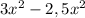 3x^{2}-2,5x^{2}