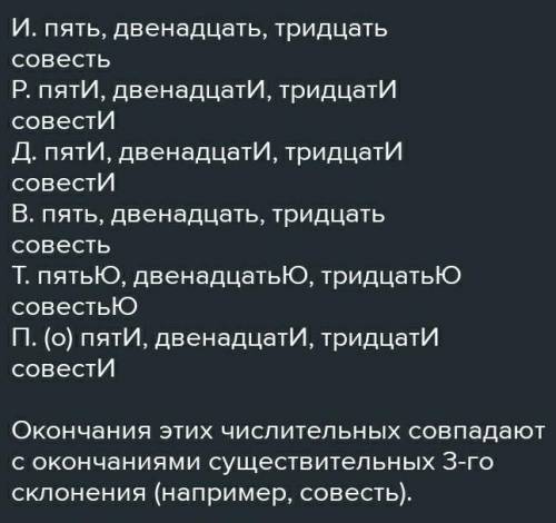 Сколько падежных форм имеют числительные пять, двенадцать, тринадцать?​