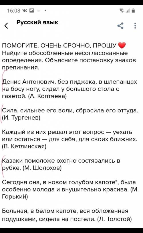 ОЧЕНЬ Найдите обособленные несогласованные определения. Объясните постановку знаков препинания.Денис