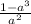 \frac{1-a^3}{a^{2} }