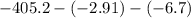 - 405.2 - ( - 2.91) - ( - 6.7)