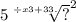 {5 \sqrt[ \div x3 + \\ 33.]{?} }^{2}