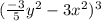 (\frac{-3}{5} y^{2} -3x^{2} )^{3}