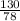 \frac{130}{78}