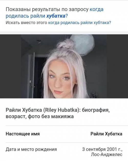 Когда родилась райли хубтака?​