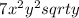 \ 7x^{2} y^{2} sqrt{y}