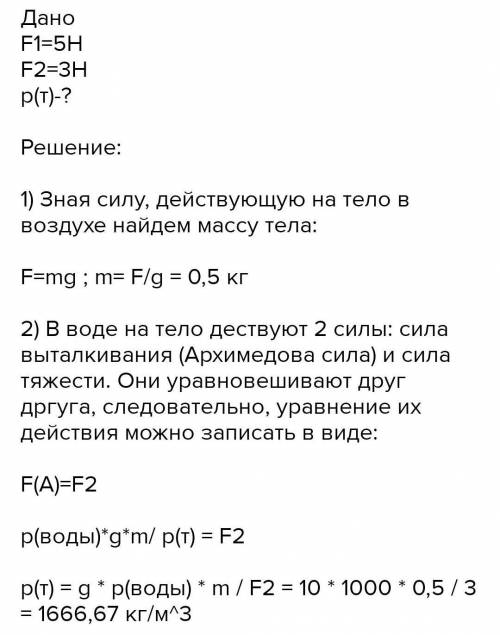 Тело подвешенное к пружине жидкостью 200Н м растягивает её на 10см, когда тело опускают в воду, то д