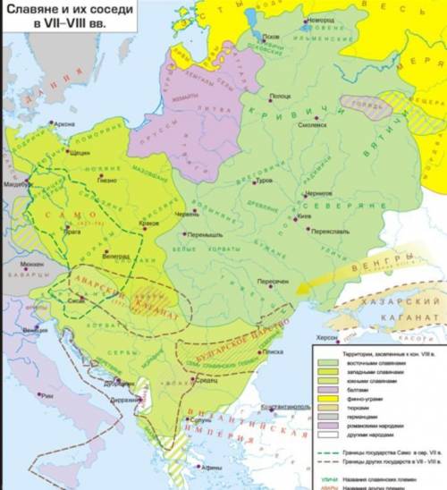 Какие древние славянские племена жили на территории современной России? Выпиши их названия.