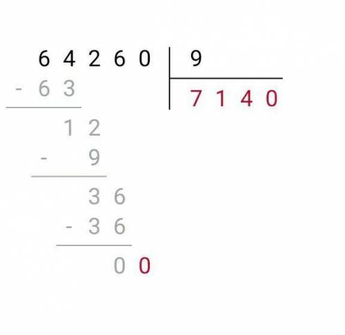 64260/9*5Розвяжіть І можно в столбик​