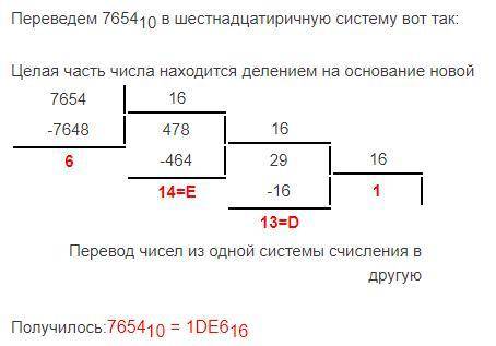 Число 61710 перевести в восьмеричную систему счисления. Число 765410 перевести в шестнадцатеричную с