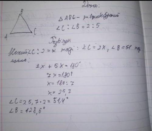 Знайдіть кути рівнобедреного трикутника, якщо градусна міра одного із зовнішніх кутів 128°