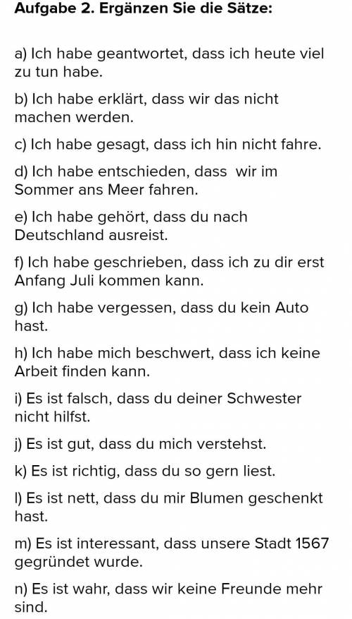 ziehe….um. b. Transportfirma c. Zimmer d. Spaß e. günstig f. helfen g. Studentinnen h. Kaufhaus i. S