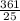 \frac{361}{25}