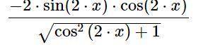 Найдите производную y=корень из 1+cos^2 2X