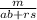 \frac{m}{ab+rs\\}