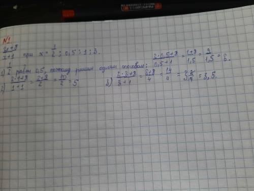 2x+8/x+1 при x=1/2;0,5;1;3;​