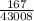 \frac{167}{43008}