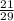 \frac{21}{29}