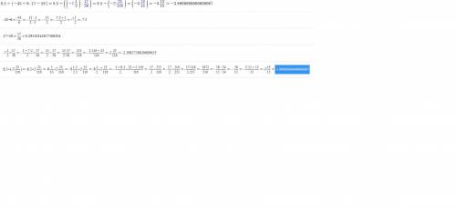 8.5:(-4 5/6*17/58) sos​