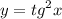 y = {tg}^{2} x \\