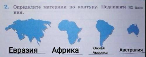 Определите материки по контуру, подпишите их названия.хотя бы несколько.)​